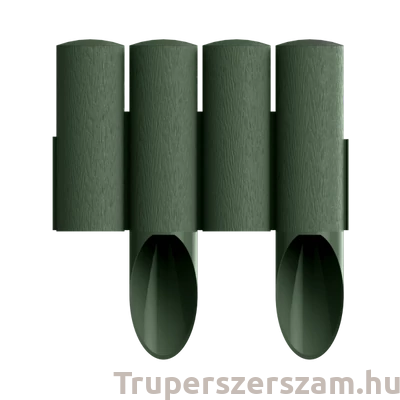 Kép 1/2 - Ágyásszegély fautánzatú zöld 4 tagos 2,3 m STANDARD (34-042)