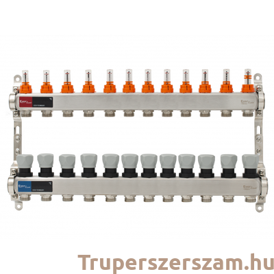 Padlófűtés áramlásmérős osztó-gyűjtő 12 körös, (EVP-DSC3411-12)