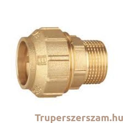 KPE réz csatlakozó (toldó) KM 20x1/2" (EBE-R2012M)