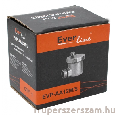 Kép 2/2 - Automata Légtelenítő szelep 1/2", króm sarok (EVP-AA12M-5)