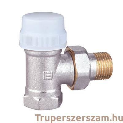 Radiátorszelep előremenő sarok, termosztatikus fejhez 1/2" (EVP-VT12FM)