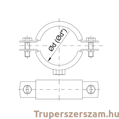 Kép 2/2 - Gumis  bilincs rögzítő csavar +tipli, 8x120 (GR-8X125)