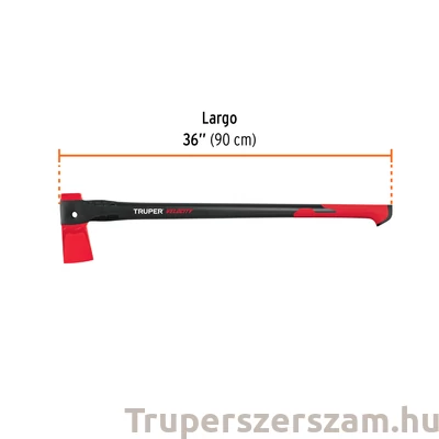 Kép 3/3 - Hasító fejsze 1,8 kg, nyél 91 cm (HVE-4)