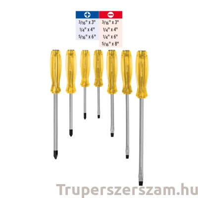 Kép 2/2 - Truper csavarhúzó készlet üthető véggel (J-DIMP-7)