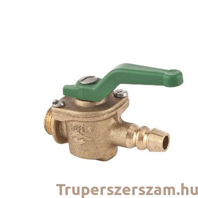 Golyóscsap kezelő karos Labor KM 1/4" (réz-zöld)(MOFÉM/TEKA)(113-0048-2)