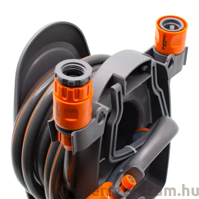 Kép 2/2 - Tömlődob készlet 10 m-es 1/2" tömlővel és 8 üzemmódú szórófejjel PLUS (GT-TY001)