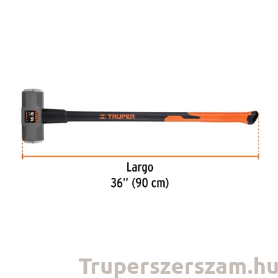 Kép 3/3 - Kőtörő, bontó kalapács 7,27 kg, üvegszálas nyél (MD-16F)