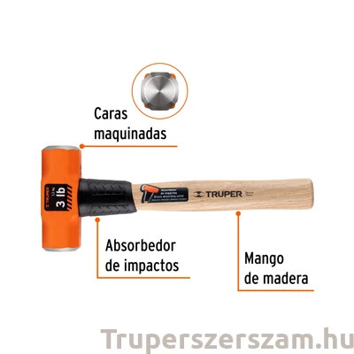 Kép 2/2 - Kőtörő, bontó kalapács 1,54 kg (MD-3M)
