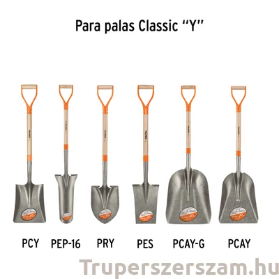 Kép 2/2 - Nyél ásó/lapáthoz Truper ásónyél D nyél (70 cm hosszú) (Típusokhoz: PCY; PEP-16; PRY; PES; PCAY-G; PCAY)  (MG-PY)