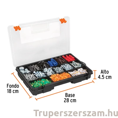 Kép 2/2 - Tároló doboz 28 cm x 18 cm x 4,5 cm (ORG-15)