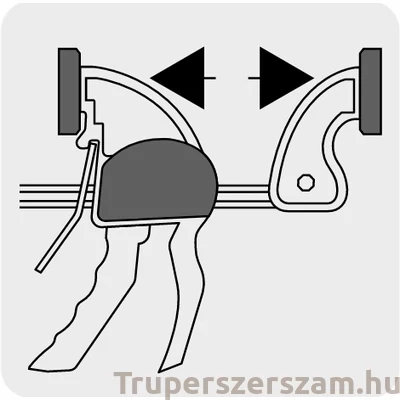 Kép 2/2 - Truper asztalos szorító, egykezes 15 cm (PAR-16)