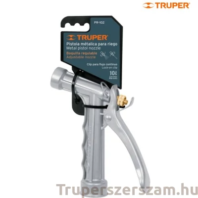 Kép 2/2 - Locsolópisztoly csatlakozóval (2 szóráskép) (strapabíró, fém) (PR-101_CLICK-M)