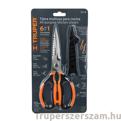 Kép 2/4 - Olló többfunkciós konyhai 20 cm (TIC-8)