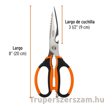 Kép 3/4 - Olló többfunkciós konyhai 20 cm (TIC-8)