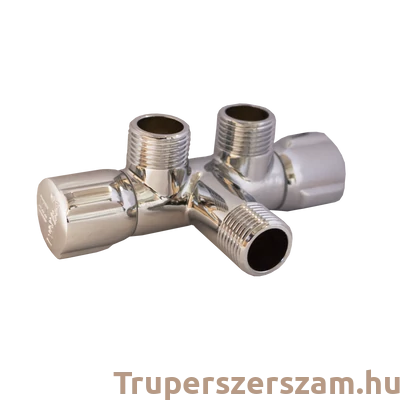 Kép 1/2 - Kerámiabetétes dupla sarokszelep 1/2"-1/2" (RB-RC1212)