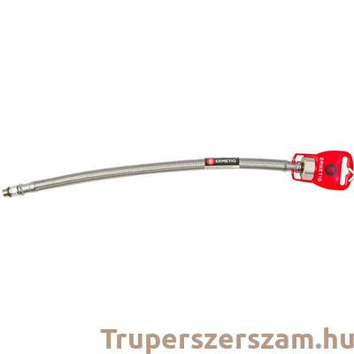 Flexibilis bekötőcső vízhez inoxal 30cm+17mm 3/8"BM (ER-RS338-30-17)