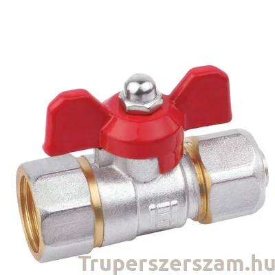 Kép 1/4 - Golyóscsap pillangó karos BM 16x1/2" ötrétegű csőhöz (RB-D1612F)