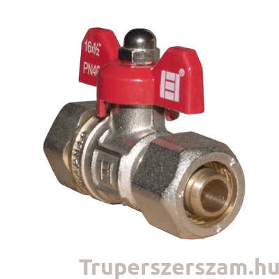 Kép 3/4 - Golyóscsap pillangó karos BM 16x1/2" ötrétegű csőhöz (RB-D1612F)