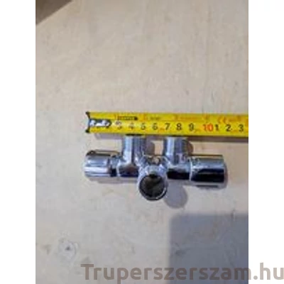 Kép 2/2 - Kerámiabetétes sarokcsap, sarokszelep,     1/2"-1/2", dupla   (RB-RC1212)
