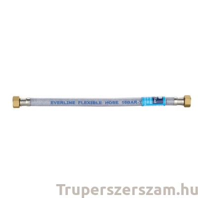 Kép 1/2 - Gumival bevont flexibilis bekötőcső BB 1/2"-1/2" 200 cm, inox, EPDM-vel erősítve, 90C 10 bar réz csatlakozóval (RD312-200)