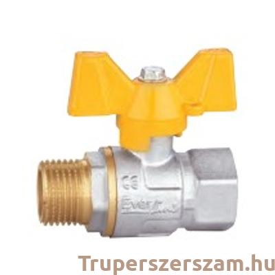 Gáz golyóscsap pillangó karos KB 1" fix eco (RG-DMF11B)
