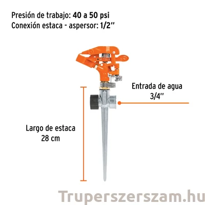 Kép 4/4 - Pulzáló szórófej (fém, két utas)(ASP-11X)