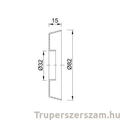 Kép 2/2 - Csőtakaró 32x92, rozetta, (STY-066-32)