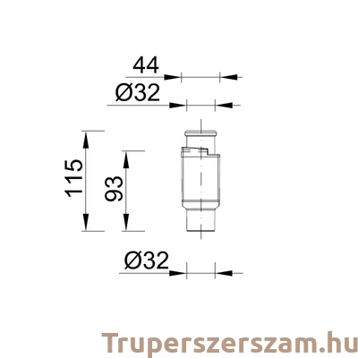 Kép 3/3 - Falba építhető klímaszifon bűzzárral + klímaszifon doboz (STY-300-KLE+MD)