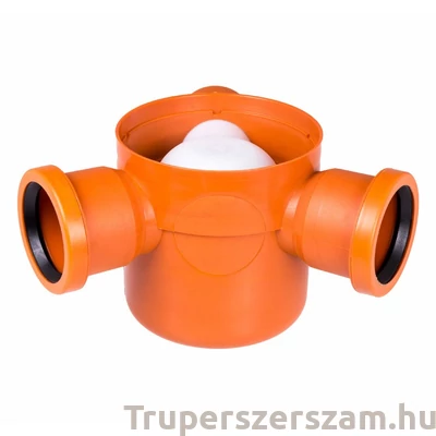 Kép 1/2 - Szuezszifon III. ágú, tokozott, gumigyűrűs + golyós bűzzárral (STY-503-3)