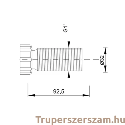 Kép 2/2 - Menetes toldó STY-510 és STY-511-hez(STY-510-T)