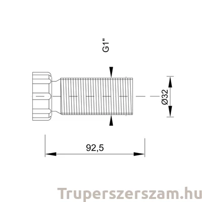 Kép 2/2 - Menetes toldó STY-510 és STY-511-hez(STY-510-T)