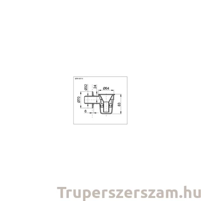 Kép 2/2 - Bojler csepegtető, kettős (golyós) bűzzárral, fehér (STY-517-1)