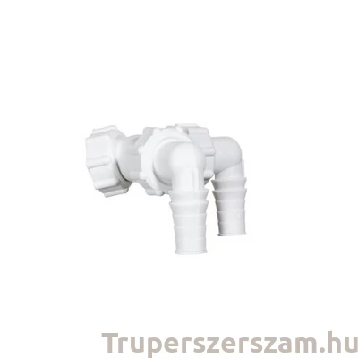 Kép 1/2 - Mosógépszifon, Y bekötő mosógéphez, kettő csatlakozóval, 32 lefolyócsőhöz (STY-519)