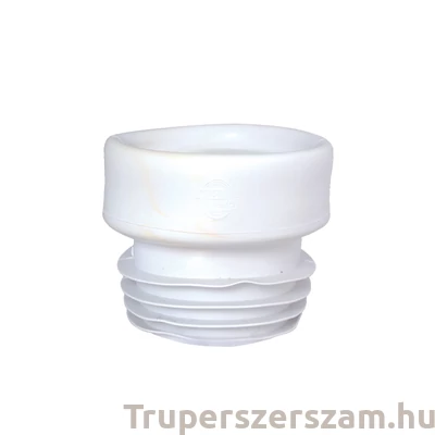 Kép 1/2 - WC bekötő, egyenes, fehér gumi (STY-530-E-G)