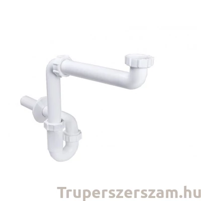 Kép 1/2 - Helytakarékos csőszifon 5/4", leeresztőszelep nélkül, 32 mm-es (STY-641-32-2)