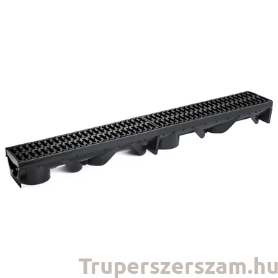 Kép 1/5 - Kültéri folyóka, 1 m fekete fedráccsal (STY-900-M)