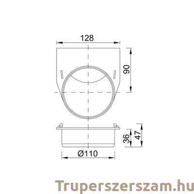 Kép 2/2 - Kültéri folyóka bekötő elem  (STY-901)