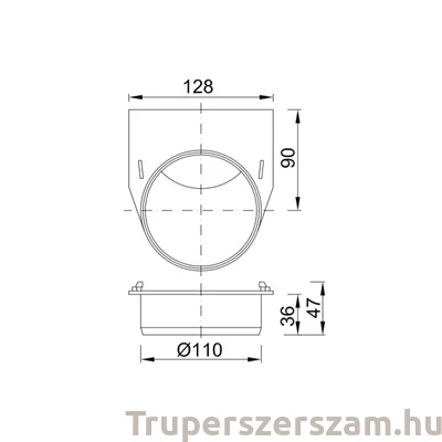 Kép 2/2 - Kültéri folyóka bekötő elem  (STY-901)