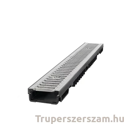 Kép 1/3 - Kültéri folyóka, Alacsony, hossz:1 m, horganyzott fedráccsal (STY-904-E)