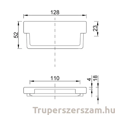 Kép 2/2 - Kültéri folyóka végzáró elem alacsony folyókához (STY-907)