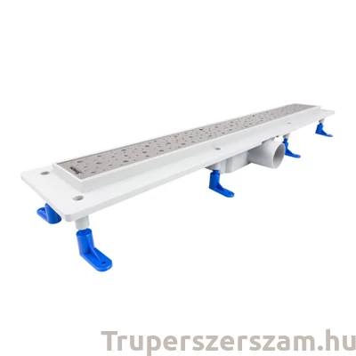 Kép 1/2 - Zuhanyfolyóka egyenes, rozsdamentes ráccsal, Drops, 1000 mm (STY-D-100)