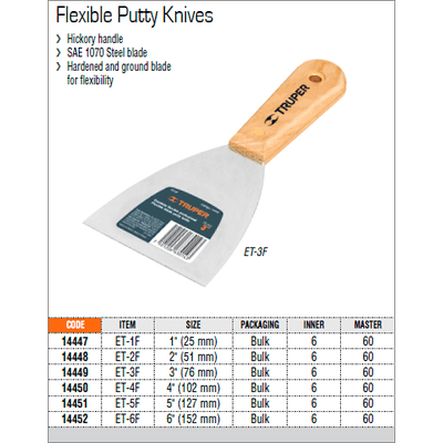 Kép 2/3 - Rugalmas spakli fa nyéllel