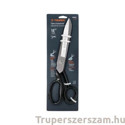 Kép 2/2 - Olló ipari, nikkelezett felülettel, TRUPER 30 cm, penge hossz:14 cm (TI-12)