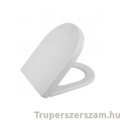 Kép 1/2 - WC ülőke, lecsapódásgátlós, “D” formájú inox zsanér (DUROPLAST) (STY-550-11)