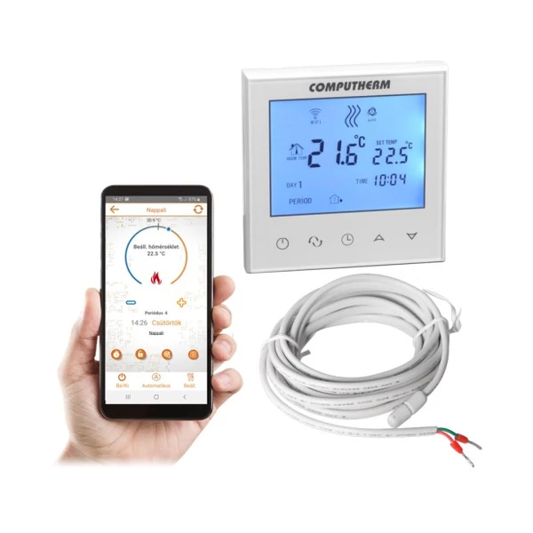 COMPUTHERM E280 Wi-Fi termosztát radiátoros- és padlófűtési rendszerekhez (1490158)