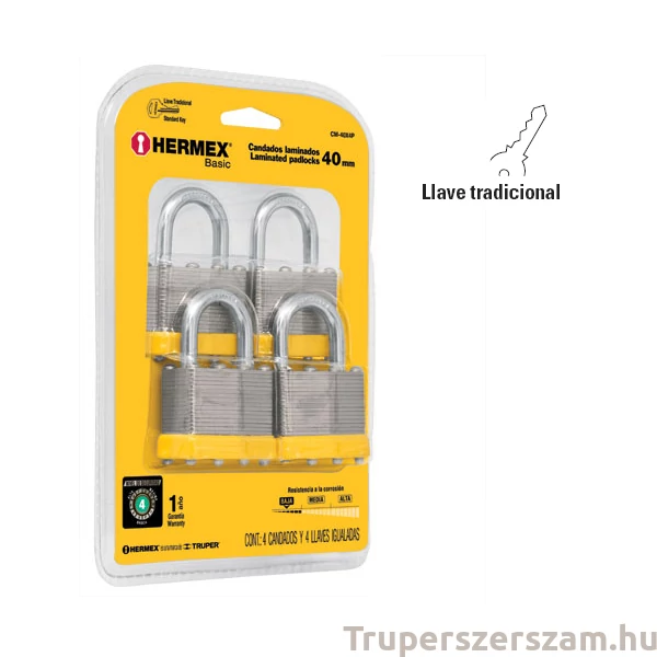 Lakat 4 db-os (40 mm)(CM-40X-4P)