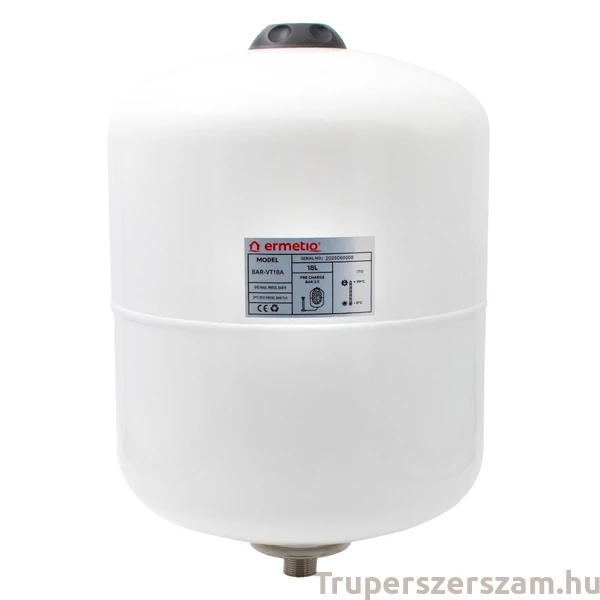 Tágulási tartály, függőleges, szaniter hideg-meveg vizes, 3/4" - 18 l (BAR-VT18A)