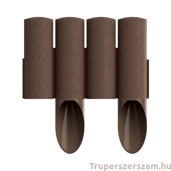 Ágyásszegély fautánzatú barna 4 tagos 2,3 m STANDARD (34-041)