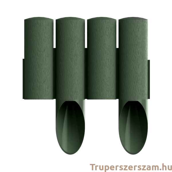 Ágyásszegély fautánzatú zöld 4 tagos 2,3 m STANDARD (34-042)