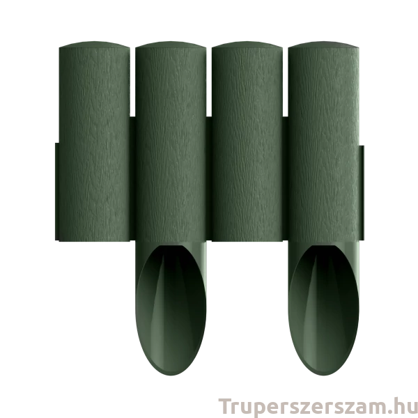 Ágyásszegély fautánzatú zöld 4 tagos 2,3 m STANDARD (34-042)